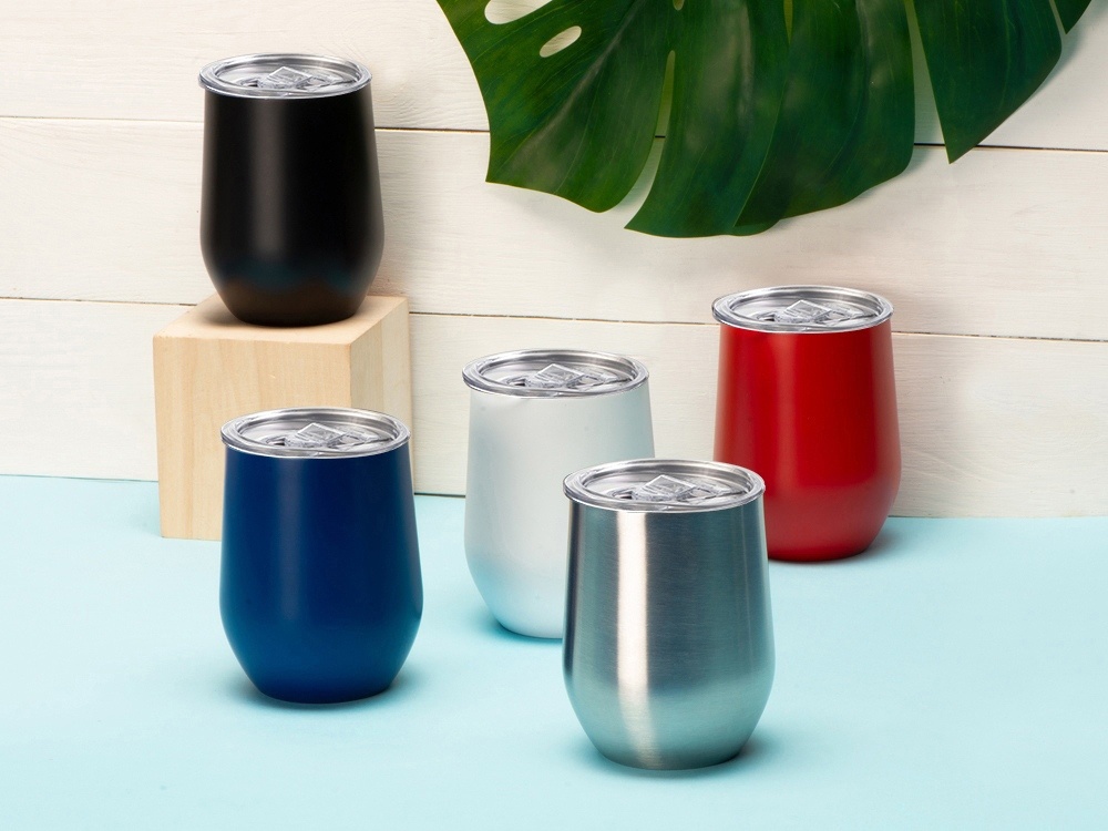 Вакуумная термокружка Sense, непротекаемая крышка, крафтовая упаковка