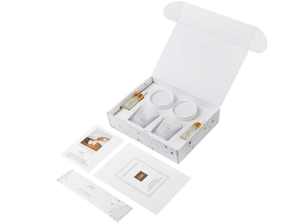 Набор для создания 2-х ароматических свечей: амбра и табак/маракуйя, сандал и пачули