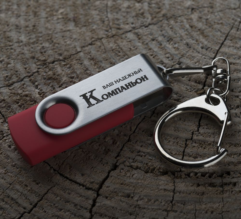 Флешка Twist, красная