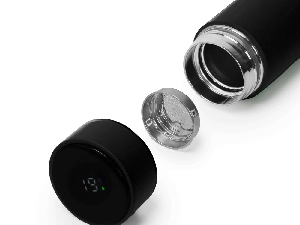 Термос MARK LED, soft touch