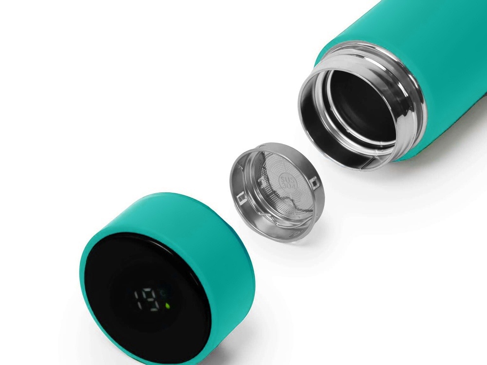 Термос MARK LED, soft touch