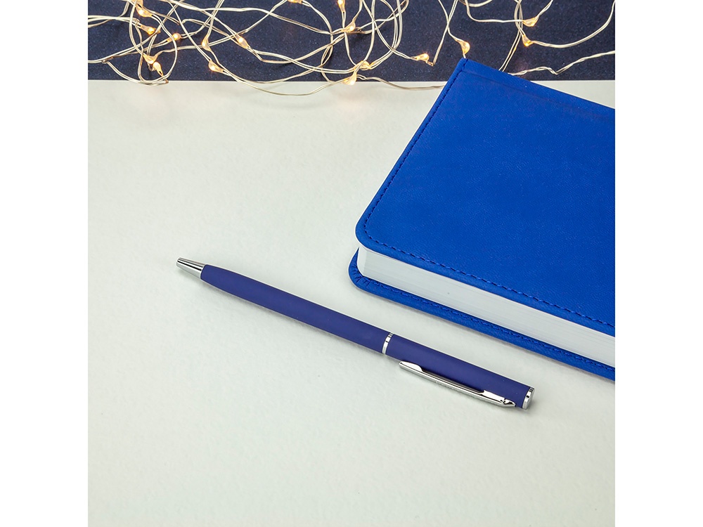 Ручка металлическая шариковая Palermo, софт-тач