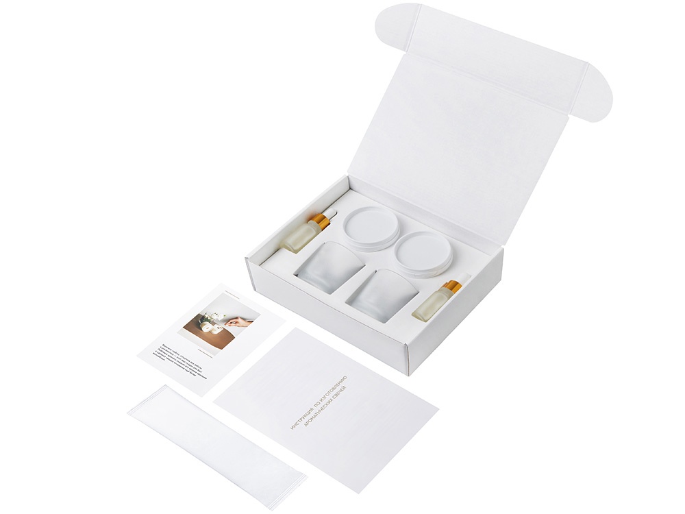 Набор для создания 2-х ароматических свечей: имбирный пряник, рождественская елка