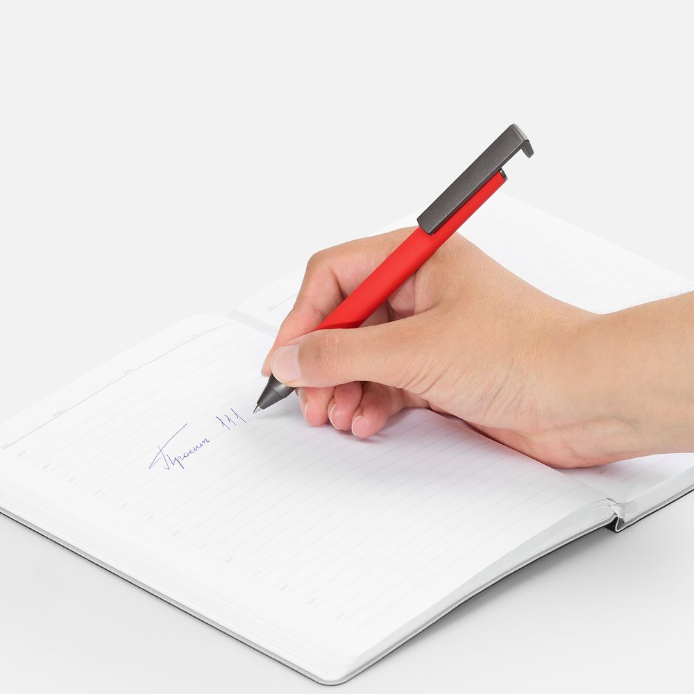 Ручка шариковая Standic с подставкой для телефона