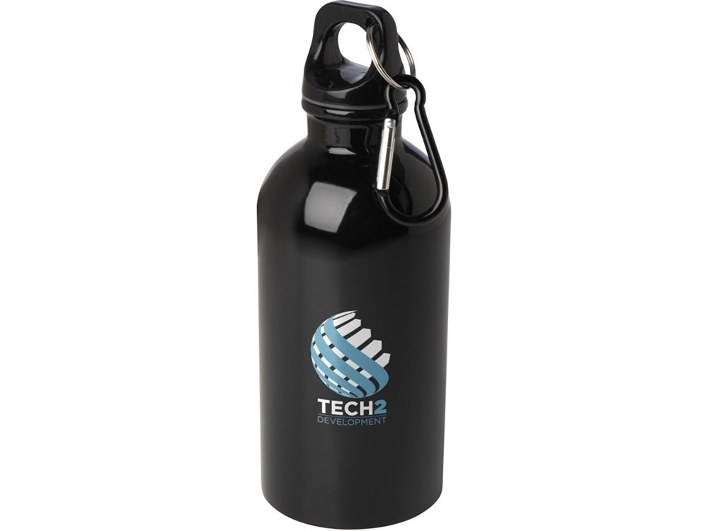 Одностенная бутылка для воды с карабином Oregon, 400 мл