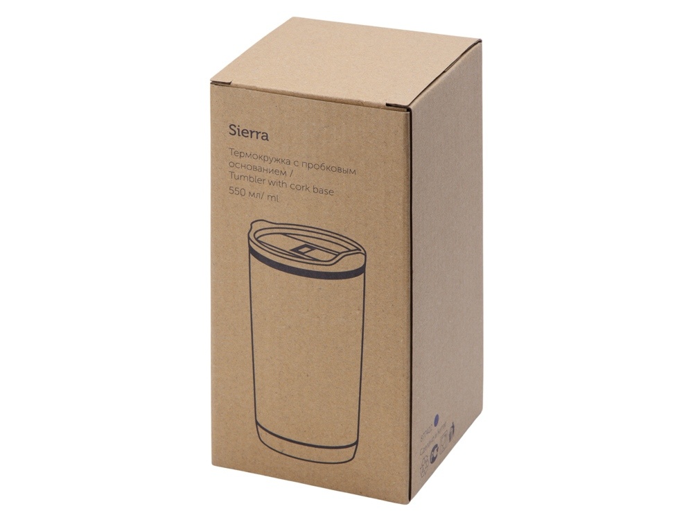 Термокружка с пробковым основанием Sierra, 550 мл