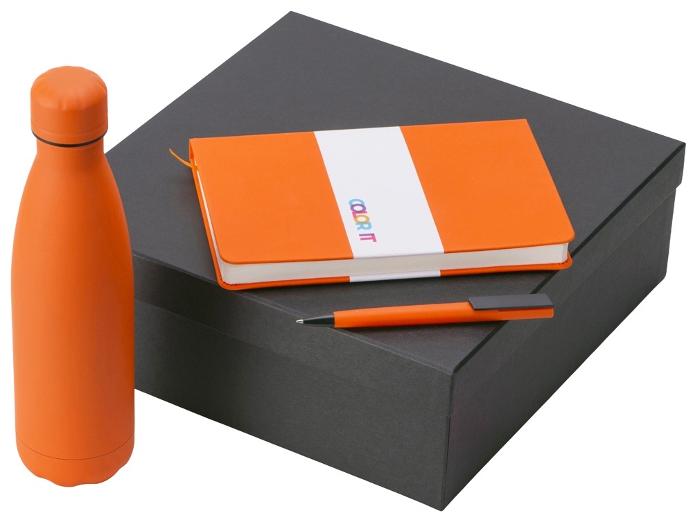 Подарочный набор COLOR IT c блокнотом, ручкой и термобутылкой
