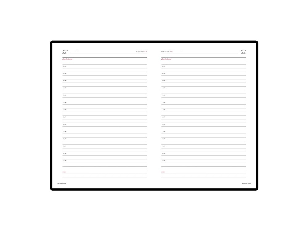 Ежедневник А5 недатированный Leader