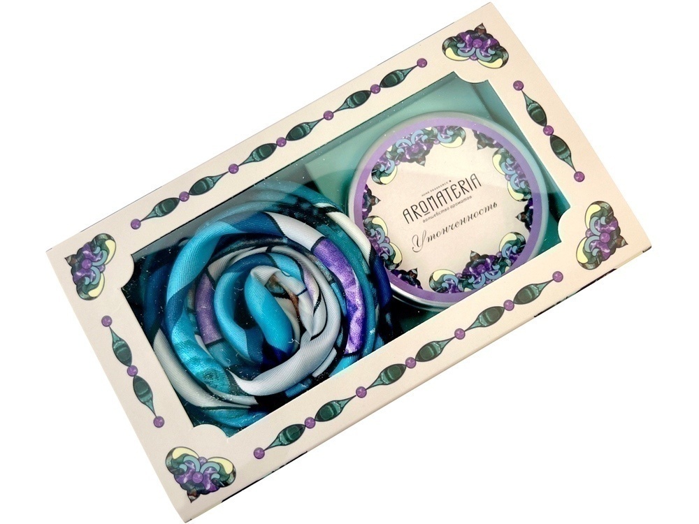 Набор: платок Царевна Лебедь и свеча Вдохновение