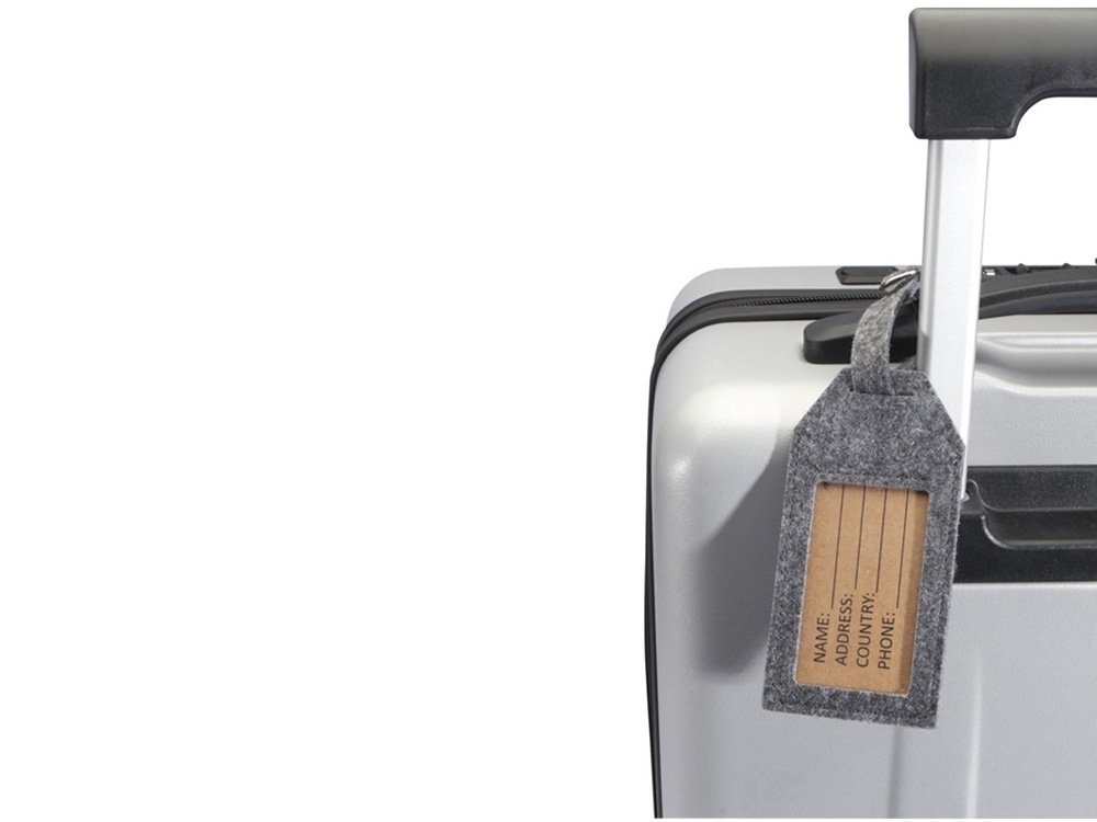 Багажная бирка из RPET-фетра Tie