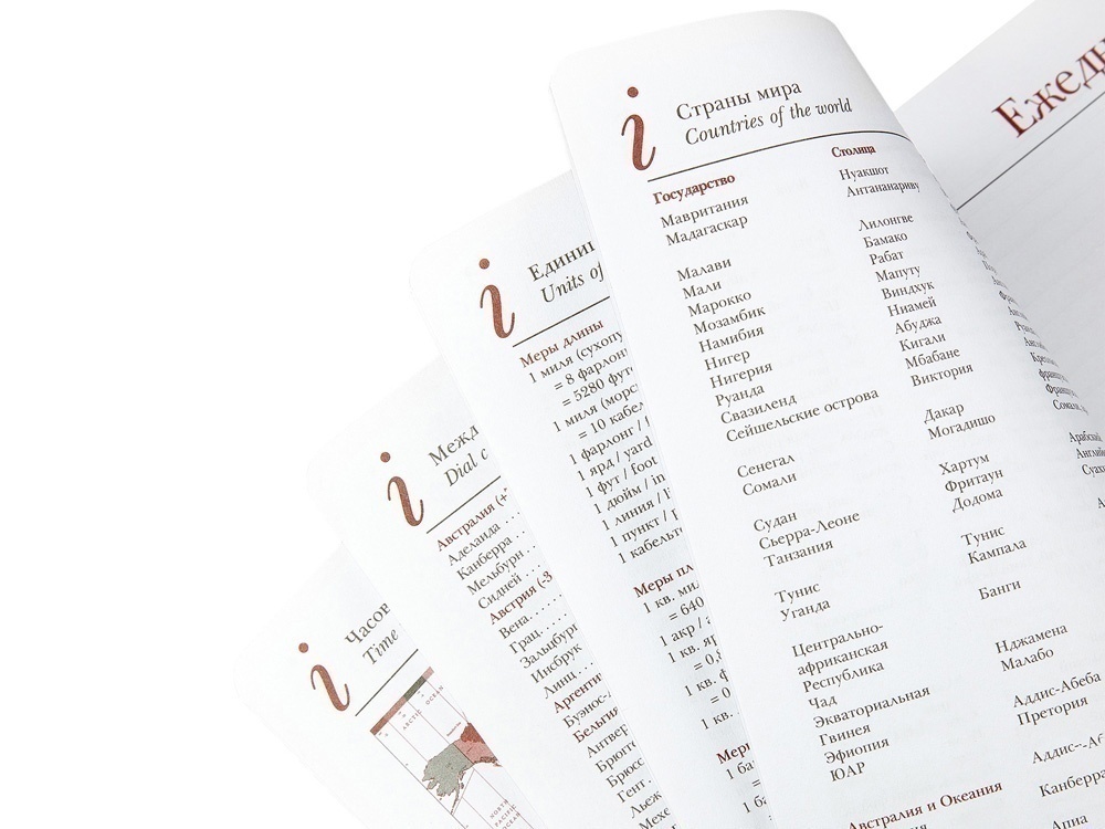 Ежедневник недатированный А6+ Sidney Nebraska с серебряным срезом