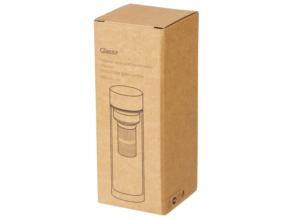 Стеклянная термобутылка Glassir, 500мл