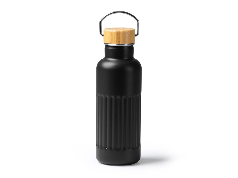 Термобутылка Нобук с бамбуковой крышкой, 500 мл