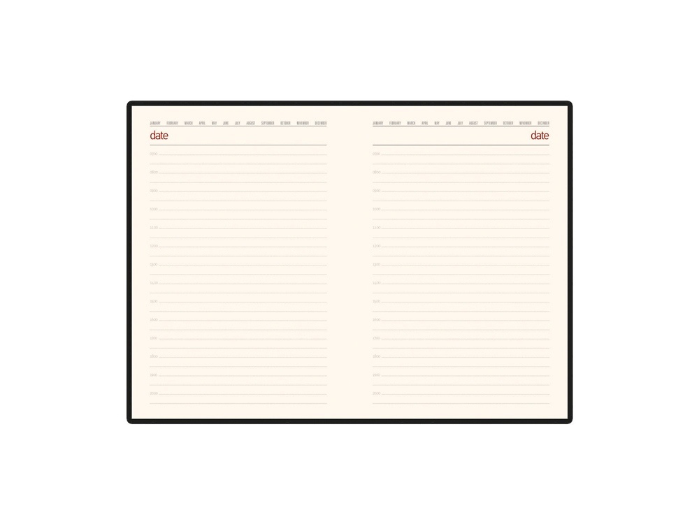 Ежедневник недатированный А5 Senate с магнитным клапаном