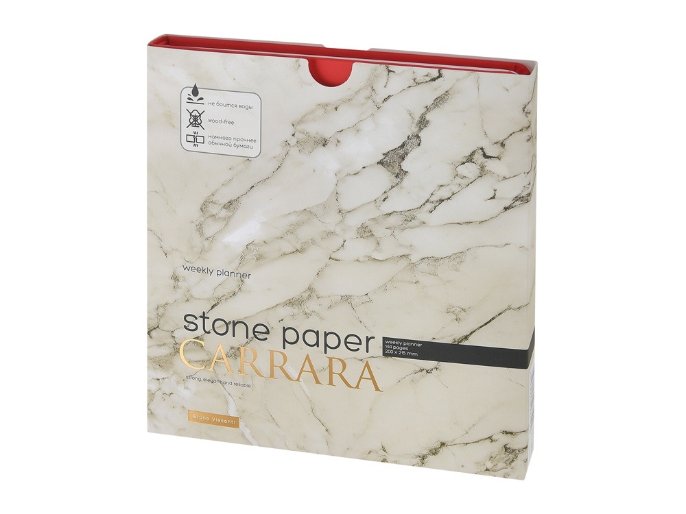Еженедельник с каменной бумагой А5+ Carrara